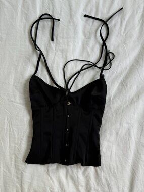 Guizio Marini lace up corset in black